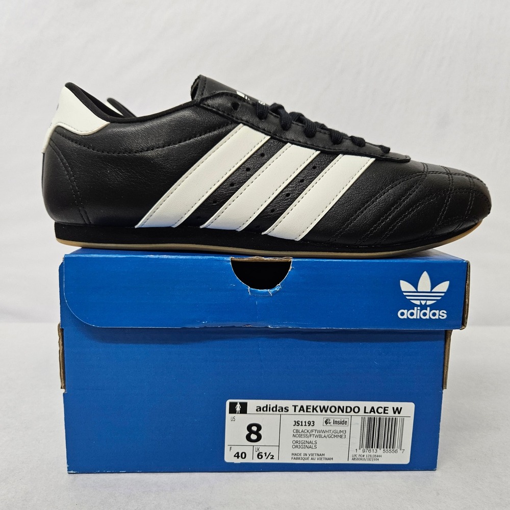 Adidas TAEKWONDO LACE Shoes JS1193 Core Black Cloud White Gum 3 Women's‎ Size 8